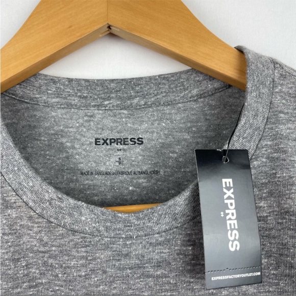 Express Graphic Soft T-shirt Gray Small - Picture 3 of 5